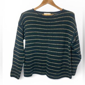 Vintage‎ 80s Express Tricot Pullover Sweater Cotton Blend Warm Long Sleeve